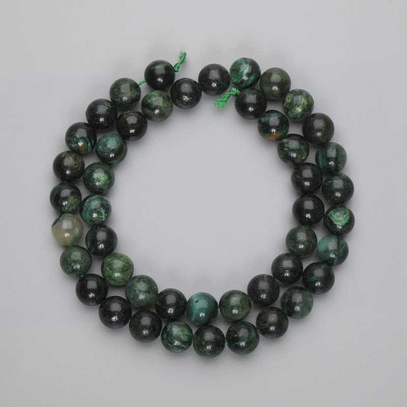 Emerald Beads Smooth Round 8.5 mm on Thread