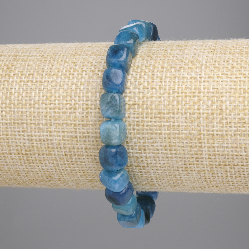 Apatite Cube Bracelet 7x7mm