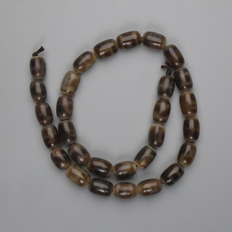Agate barrel beads 14×9.5 mm, length 39 cm