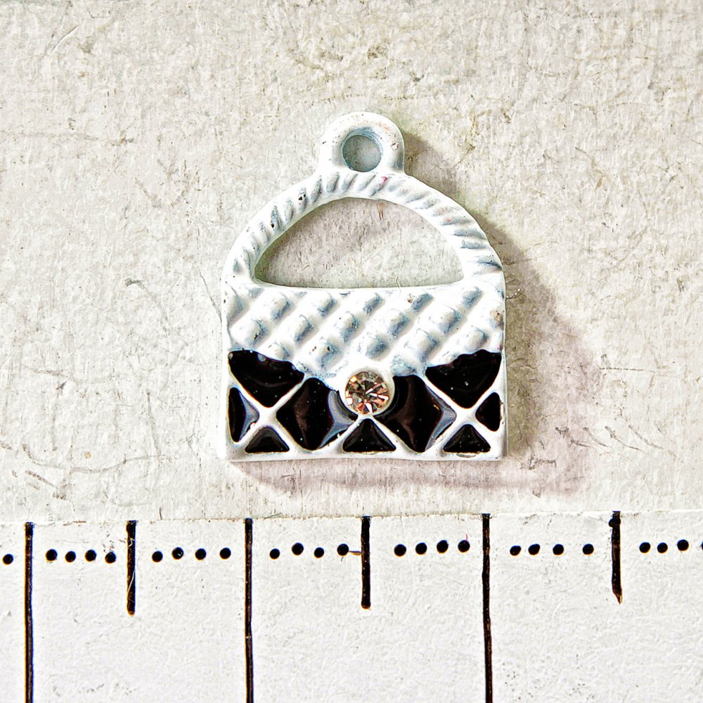 Pendant Findings: Ladies' Handbag 15mm, Pack of 5