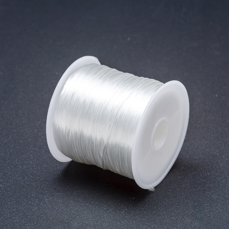 White craft elastic on spool, 30m+