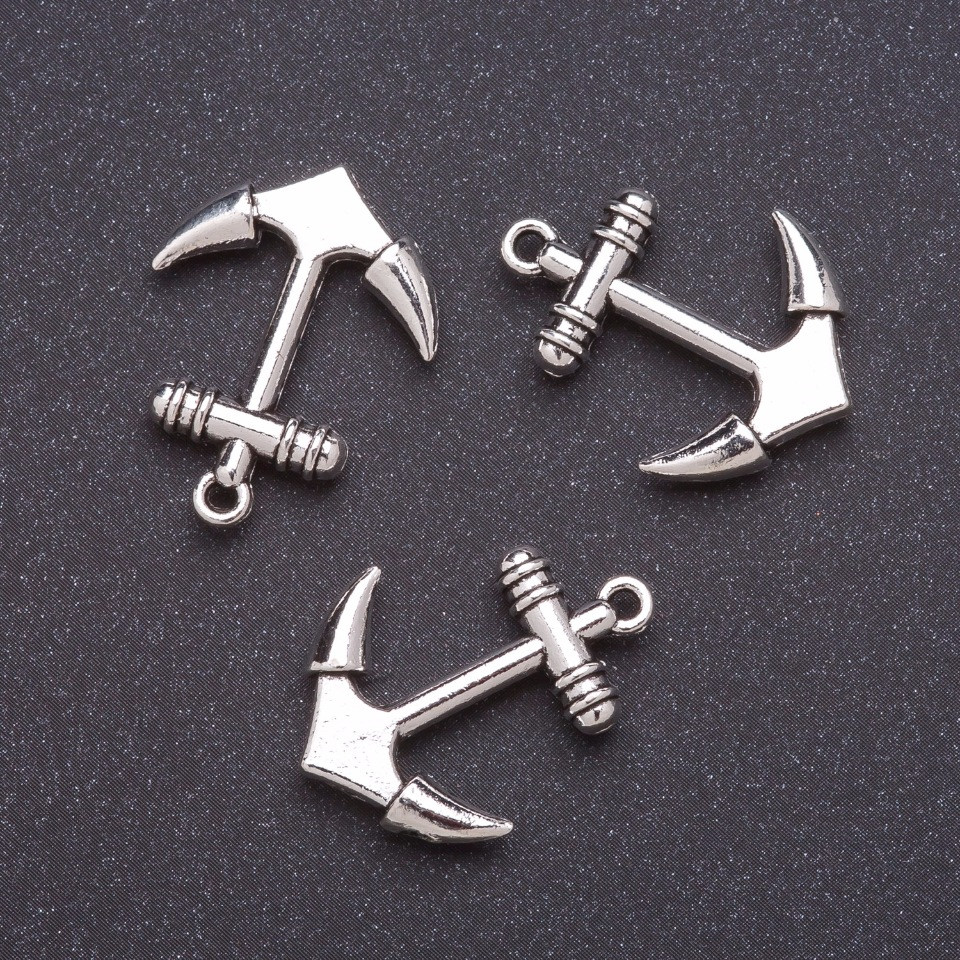 Findings Anchor Pendant 25x20mm, packaging 20g ± 7 pcs