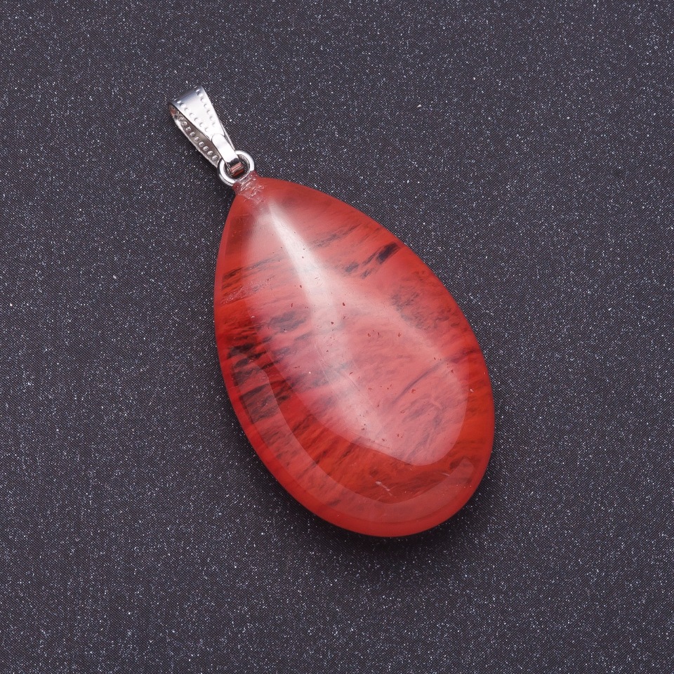 Chalcedony Drop Pendant 4×2.5 cm (+-)
