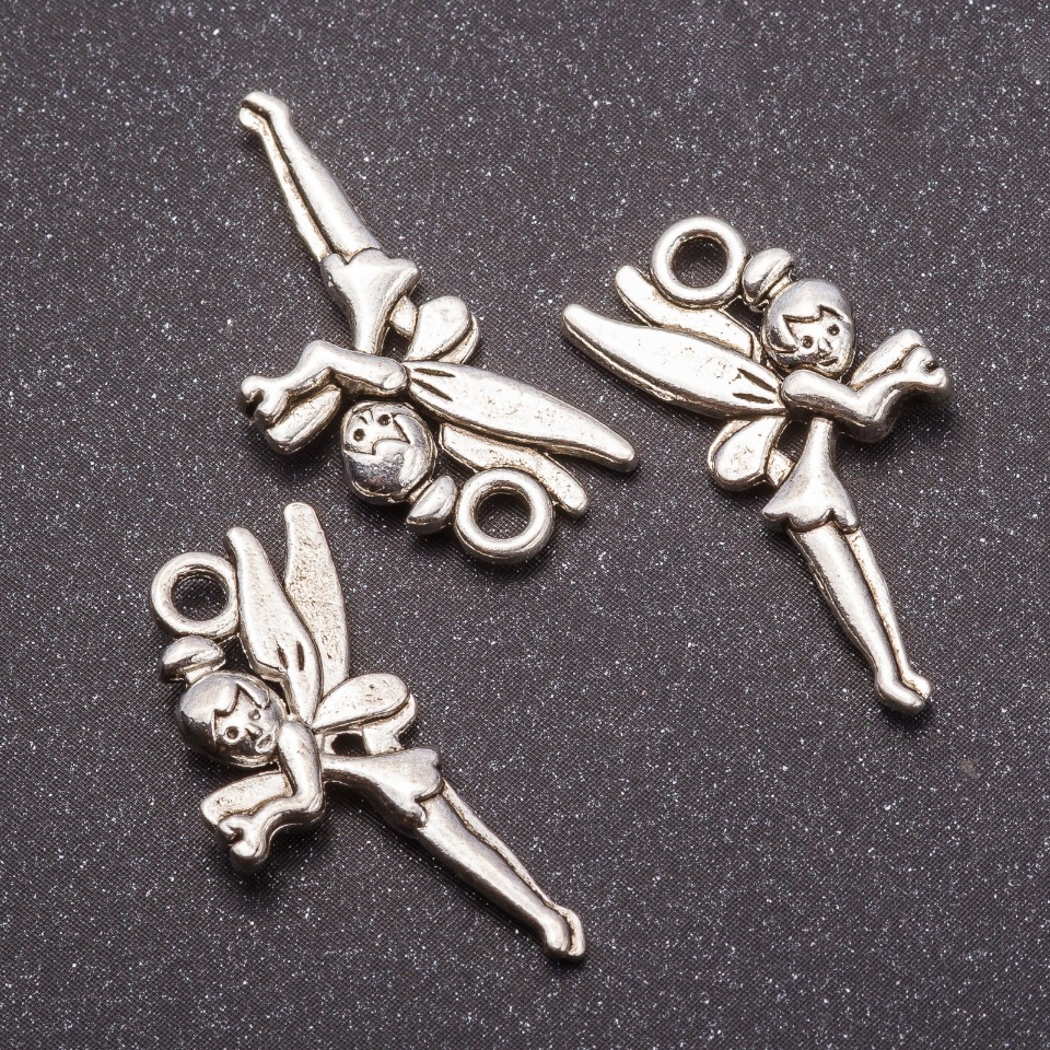 Pendant findings 'Fairy' 25x12mm