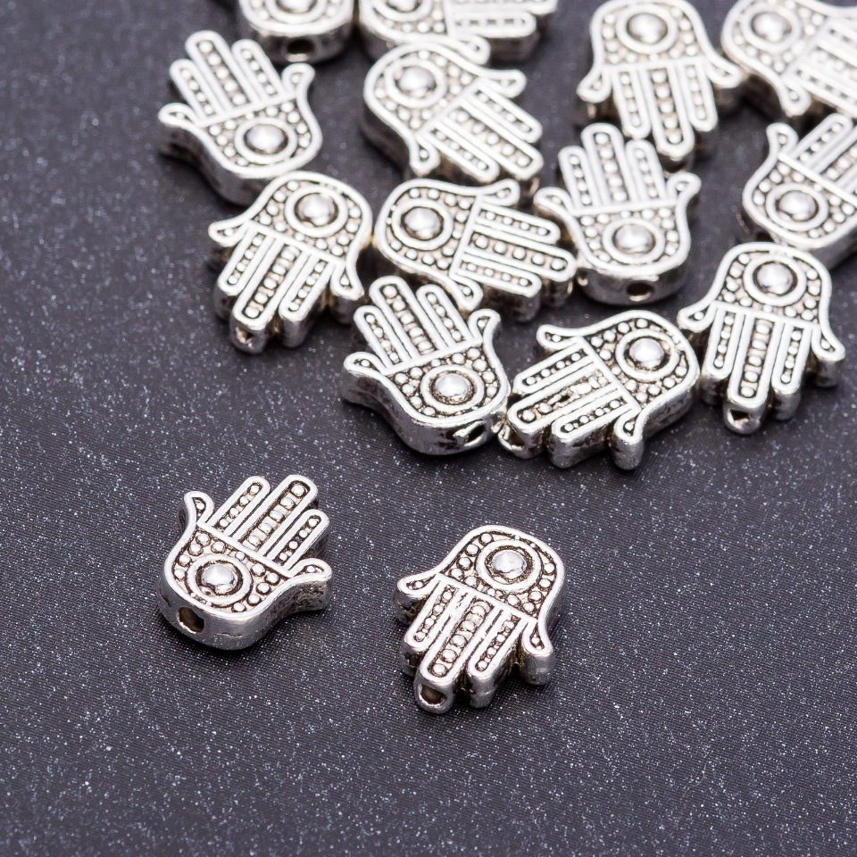 Palm Bead Inlay Findings, diameter 12×10×3 mm, packaging 20 g ± 17 pcs