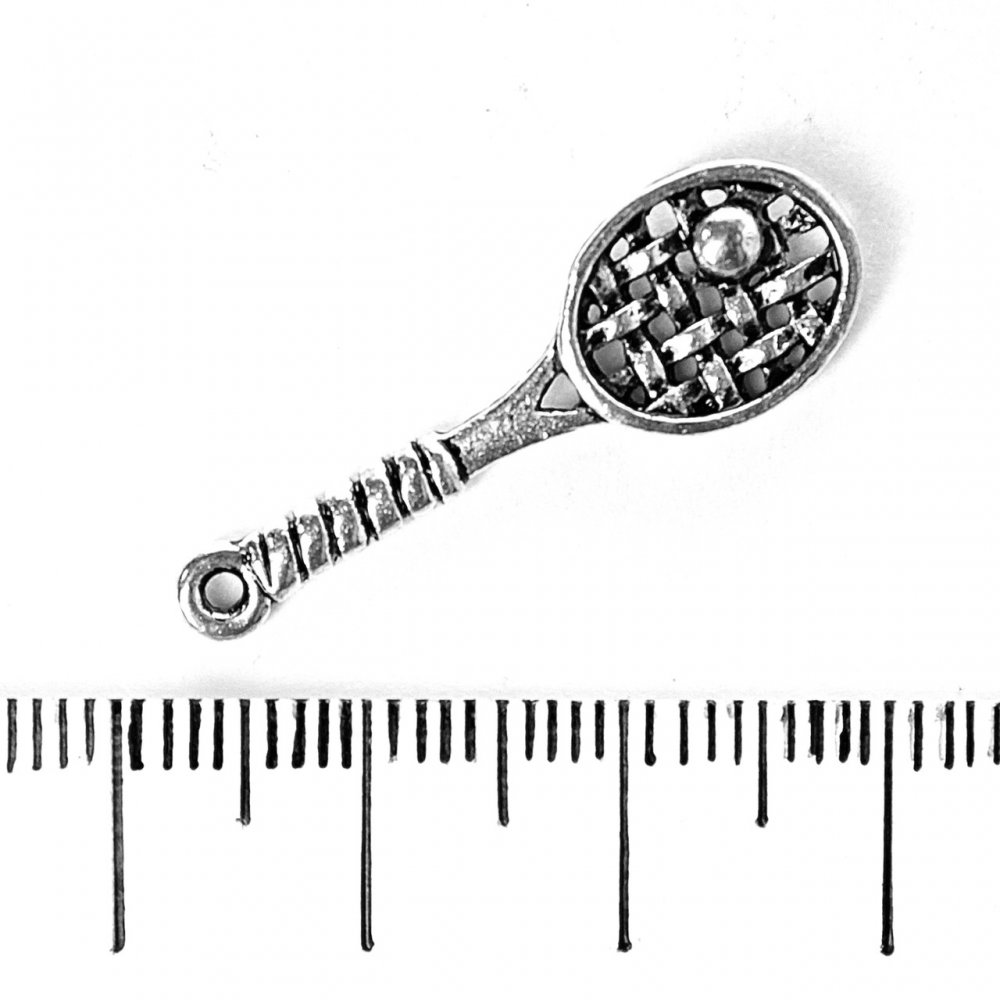 Racket Pendant Findings 10x30mm pack 20 g +/-14 pcs