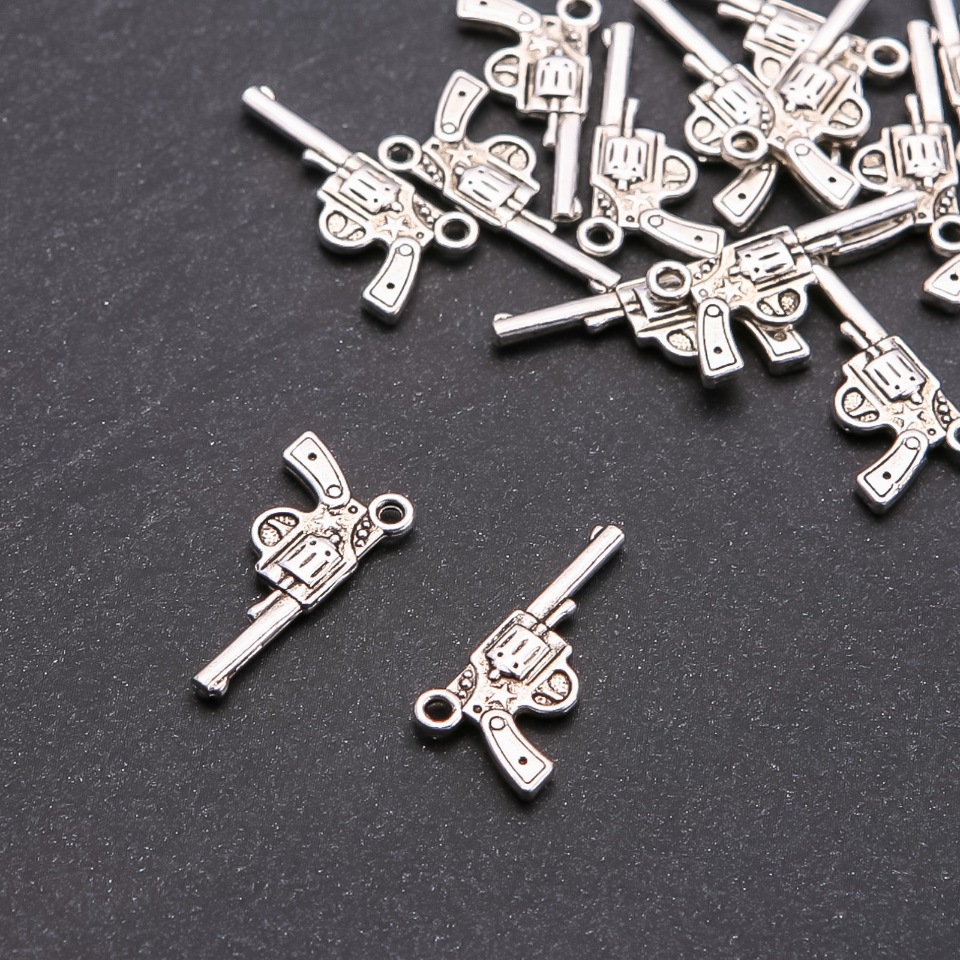 Nagan Pendant Findings, diameter 1.8 mm, length 24×12 mm, finish 20 g ± 16 pcs