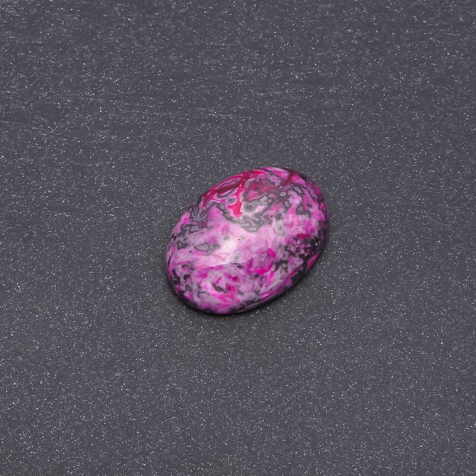 Raspberry Jasper Cabochon (Synthetic) 25x18mm