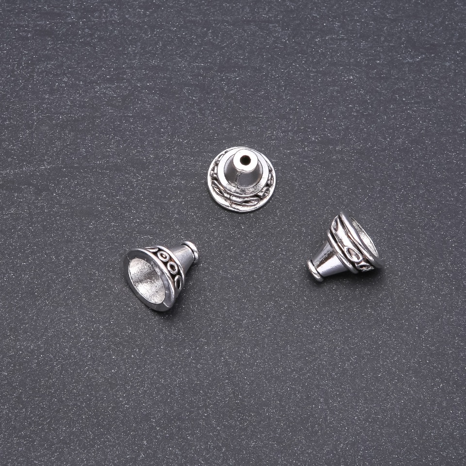 End Cap Findings 13×14 mm, 20 g pack, +/- 8 pcs