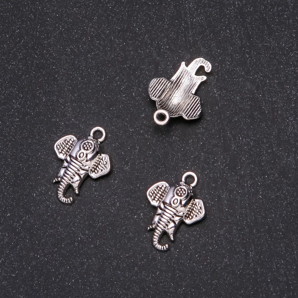 Pendant Findings Elephant 15×22mm