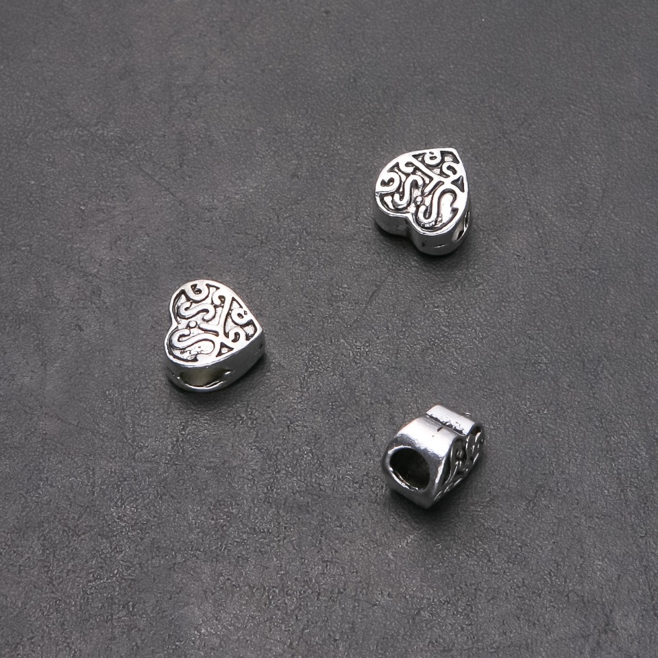 Pandora bead findings, outer diameter 10 mm, inner diameter 4.5 mm, length 10 mm, packaging 20 g, 10 pcs. (+ -)