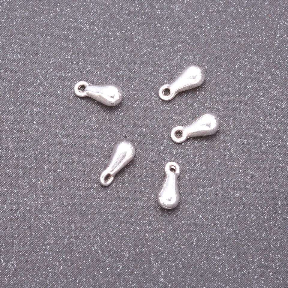 Teardrop pendant findings, 7×3 mm, bore 0.9 mm, packaging 20 g ±110 pcs