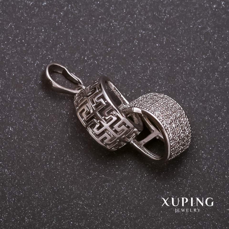 Xuping Pendant with Stone 15×23×30 mm Rhodium