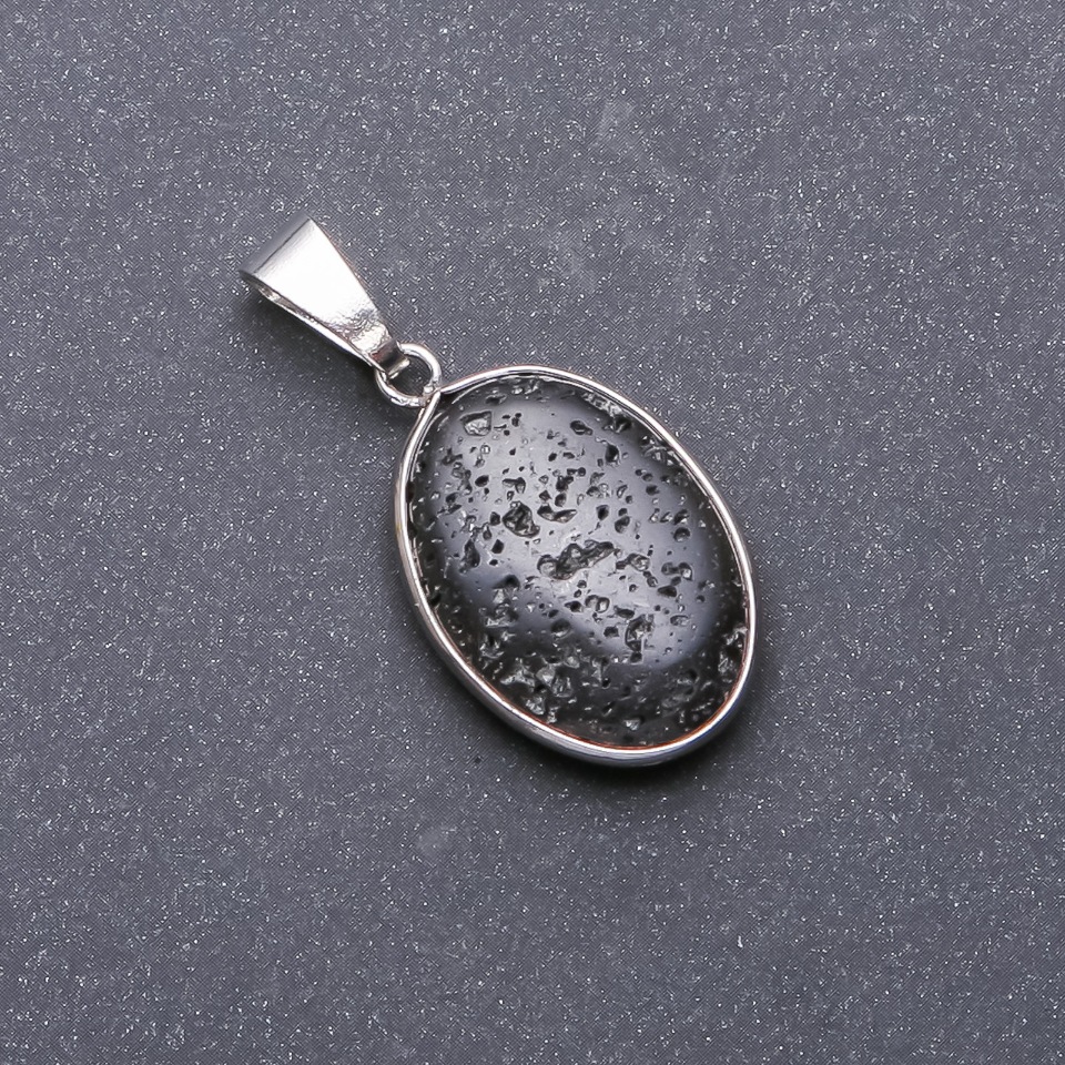 Lava Oval Pendant, diameter 18x25x40 mm