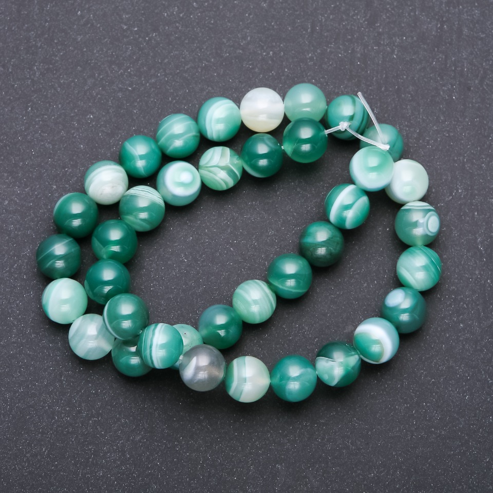 Agate Beads, Smooth Round Beads, 10mm Diameter, 38cm Length
