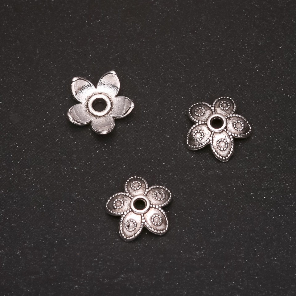 End cap for findings, diameter 12x3 mm, inner diameter 1.6 mm, packaging 20 g ± 37 pcs