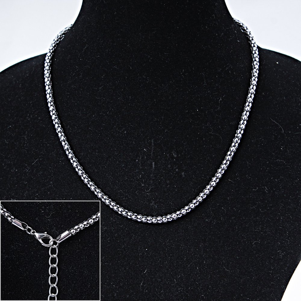 Metal cable chain for jewelry, 44 cm +