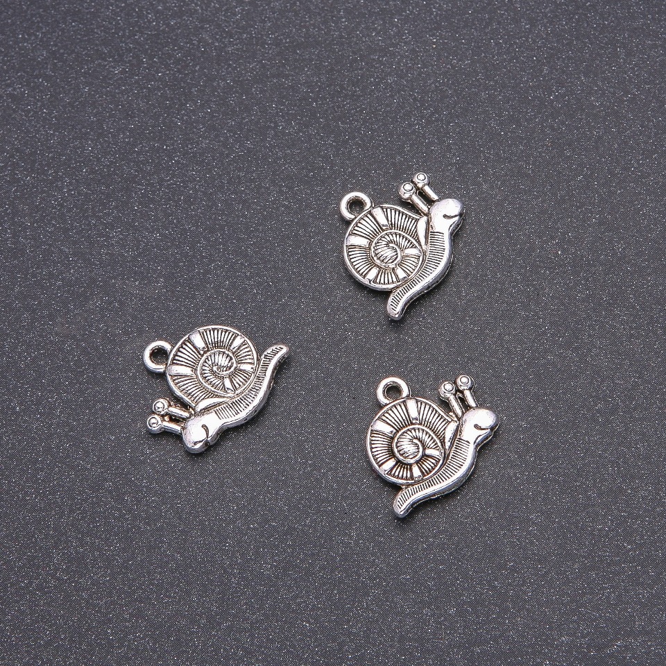 Snail Pendant Findings, diameter 16x18 mm, packaging 20 g ± 12 pcs