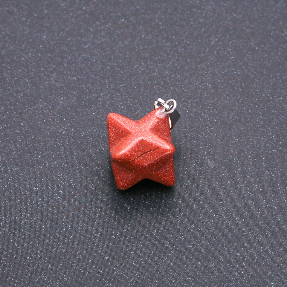 Merkaba Pendant Aventurine Golden Sand 10x10mm