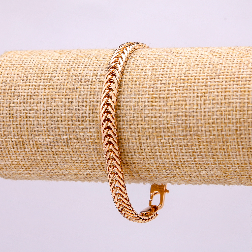 Bracelet Xuping 18K Gold-Plated, Length 19 cm, Thickness 6 mm+