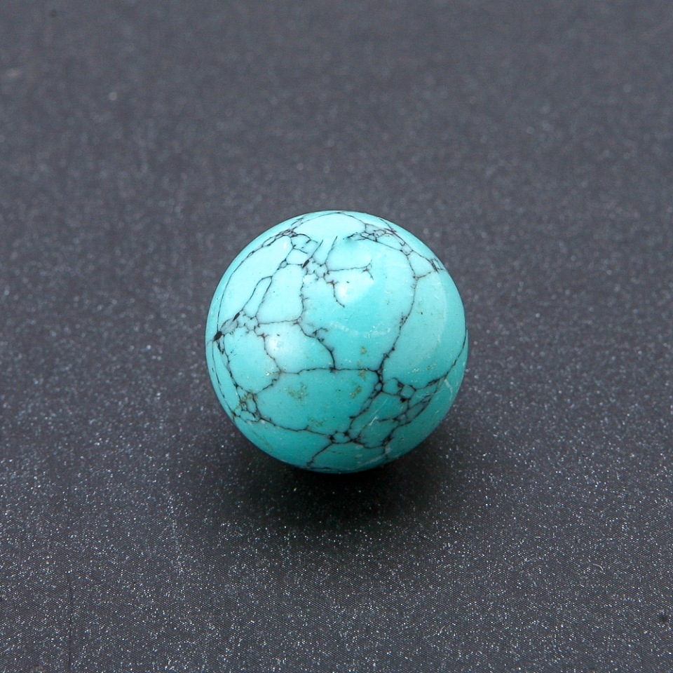 Turquoise Stone Souvenir Ball (Pressed), 20 mm Diameter