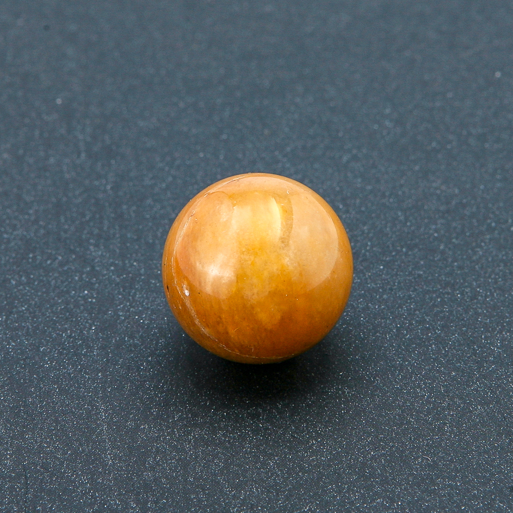 Souvenir sphere made of natural stone Yellow Quartz, diameter 20mm+
