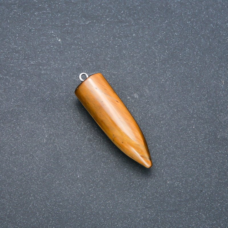 Tiger's Eye Stone Ball Pendulum Pendant 13x40x45mm (+-)