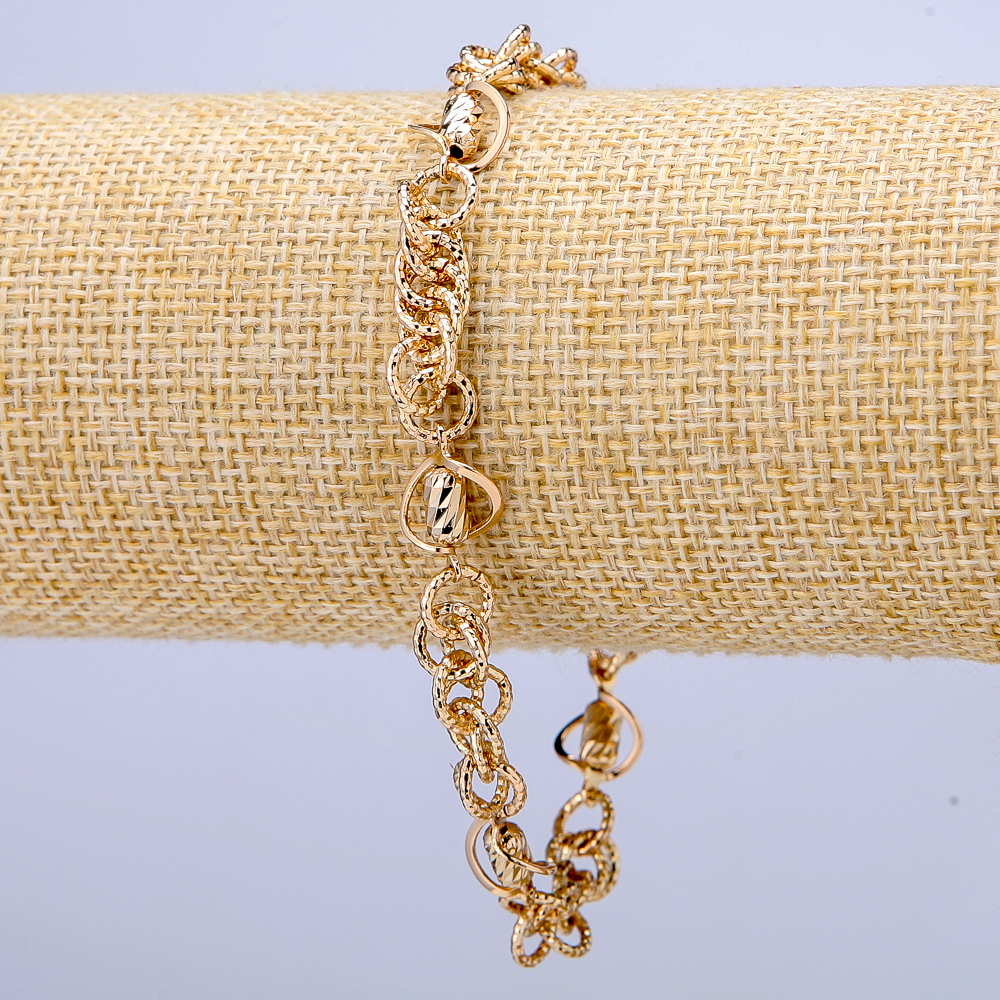Xuping Bracelet 18K Gold Plating, thickness 7mm, length 19-22 cm