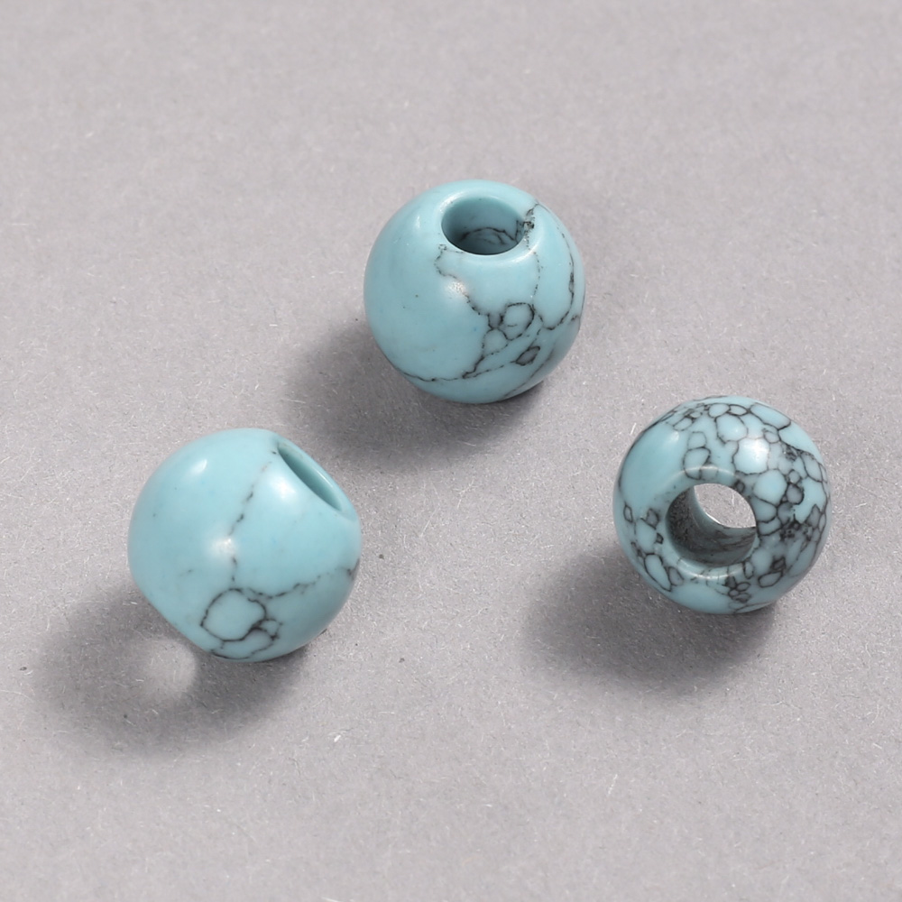 Pandora Turquoise Bead 14x12mm + -, hole diameter 5.5mm +