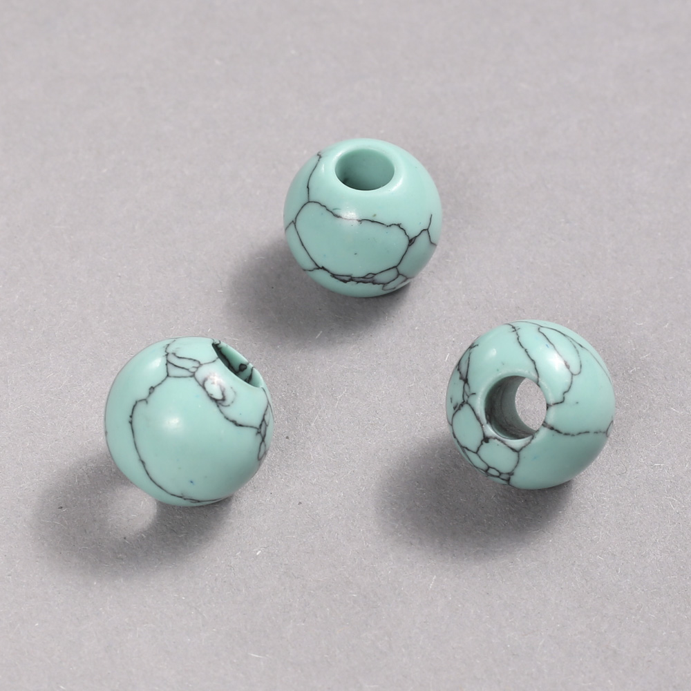 Pandora Bead Turquoise 16x14 mm + -, hole diameter 5.5 mm +
