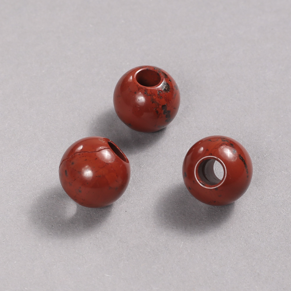 Pandora bead with red jasper 16×14 mm