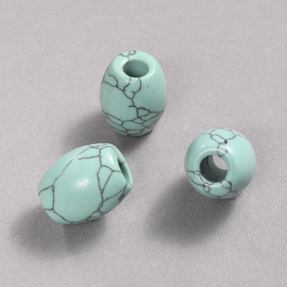 Pandora Turquoise Bead 16.5 × 15.5 mm + -, hole diameter 5.5 mm +