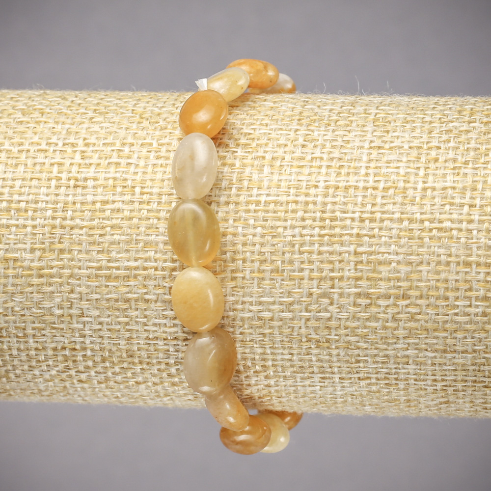 Elastic Yellow Agate Bracelet