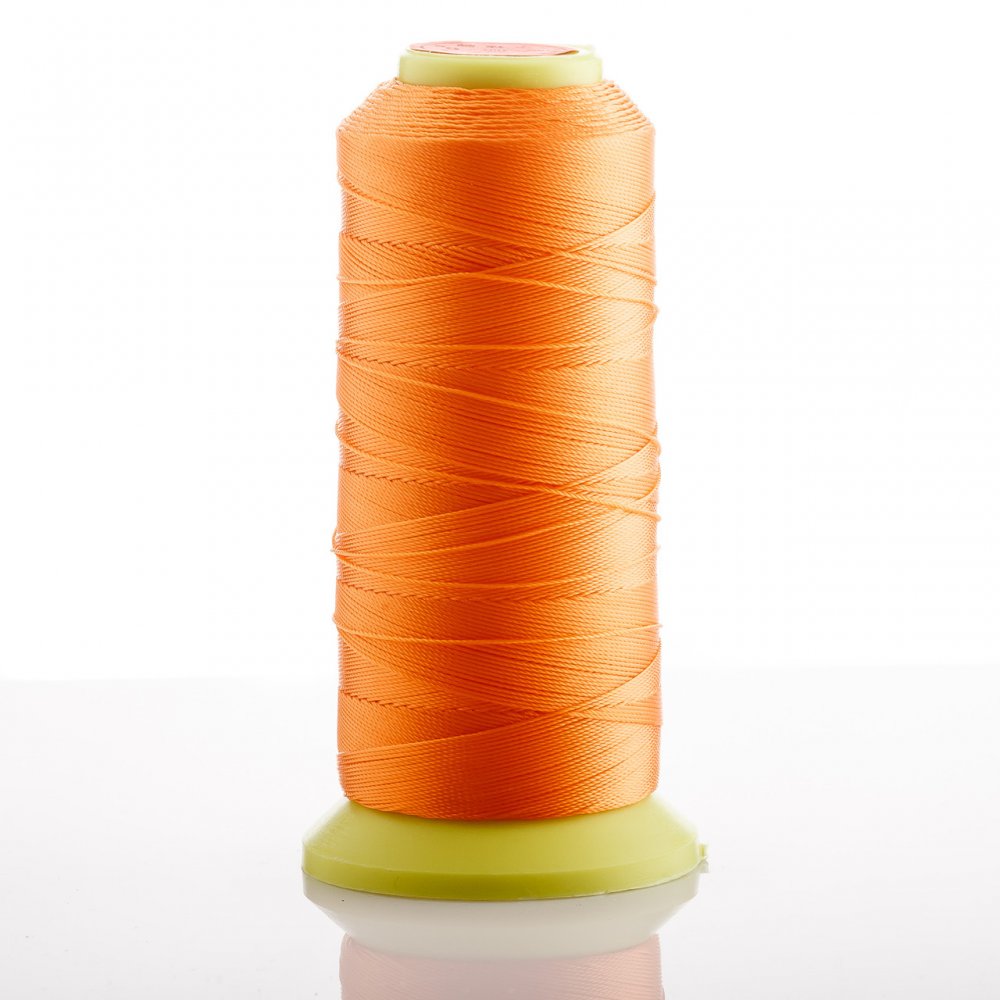 Orange nylon thread spool, diameter 0.6 mm, for crafts, 500 m