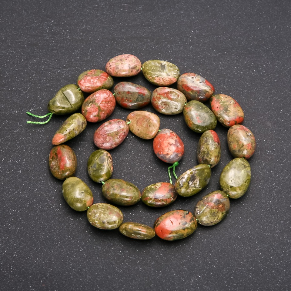 Beads on a thread, heliotrope faceted, 10x14 mm, length 38 cm