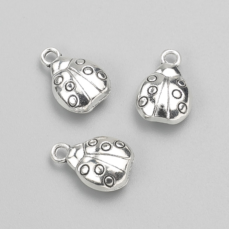 Pendant finding Ladybug 14x10 mm, pack of 10 pcs ±