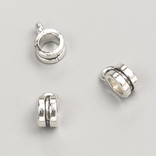 Bail Holder for Jewelry, 6×4×9 mm, hole diameter 3.7 mm, packaging 20 g ± 53 pcs