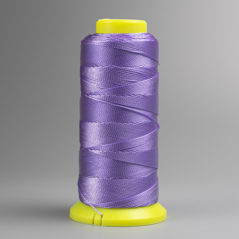 Purple nylon thread spool, 0.9 mm diameter, for crafts, 300 m