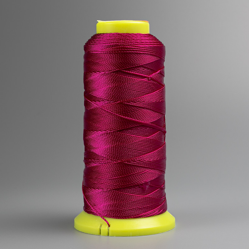 Raspberry Bobbin Thread, 0.9 mm Nylon for Crafts, 300 m
