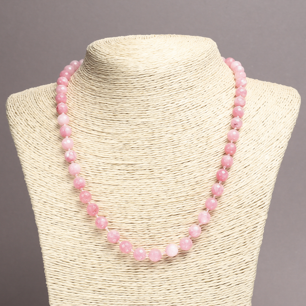 Tourmaline Necklace (Synthetic), Faceted Beads, 8mm Diameter, 45cm+ Length
