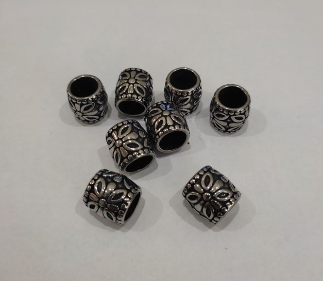 Bead-insert fitting, inner diameter 12.5 mm, diameter 5 mm ± (per piece)